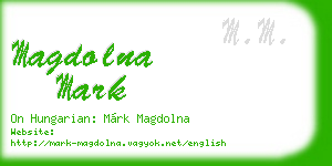magdolna mark business card