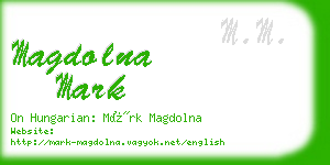 magdolna mark business card